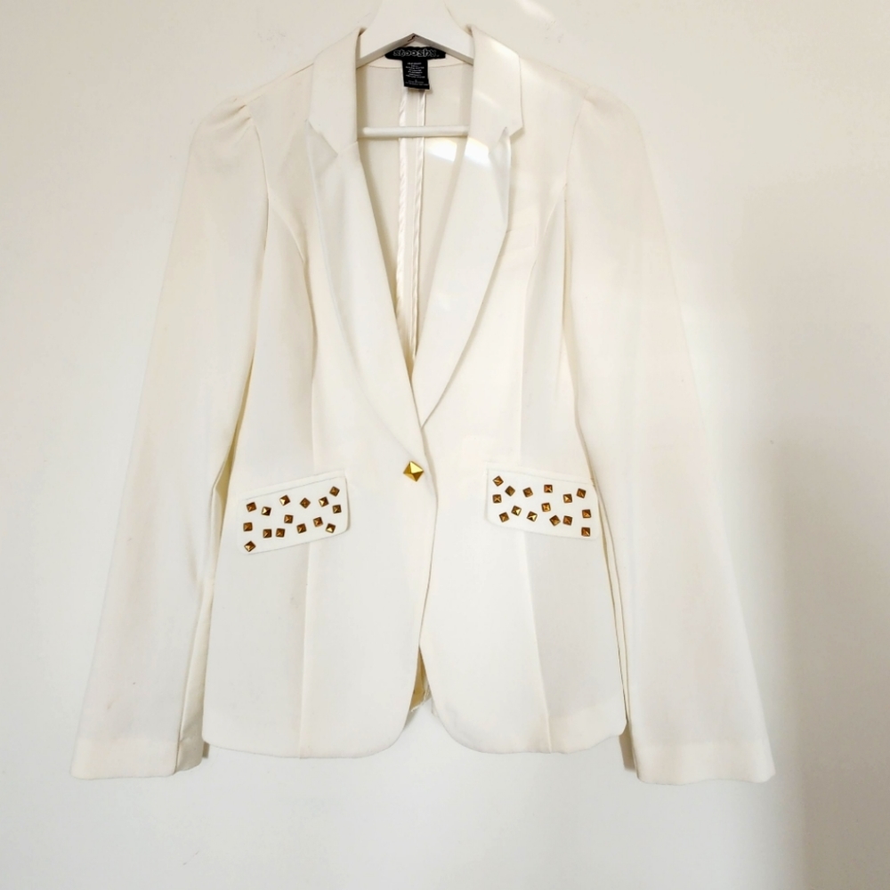 Stooshy Beige Blazer Size Small